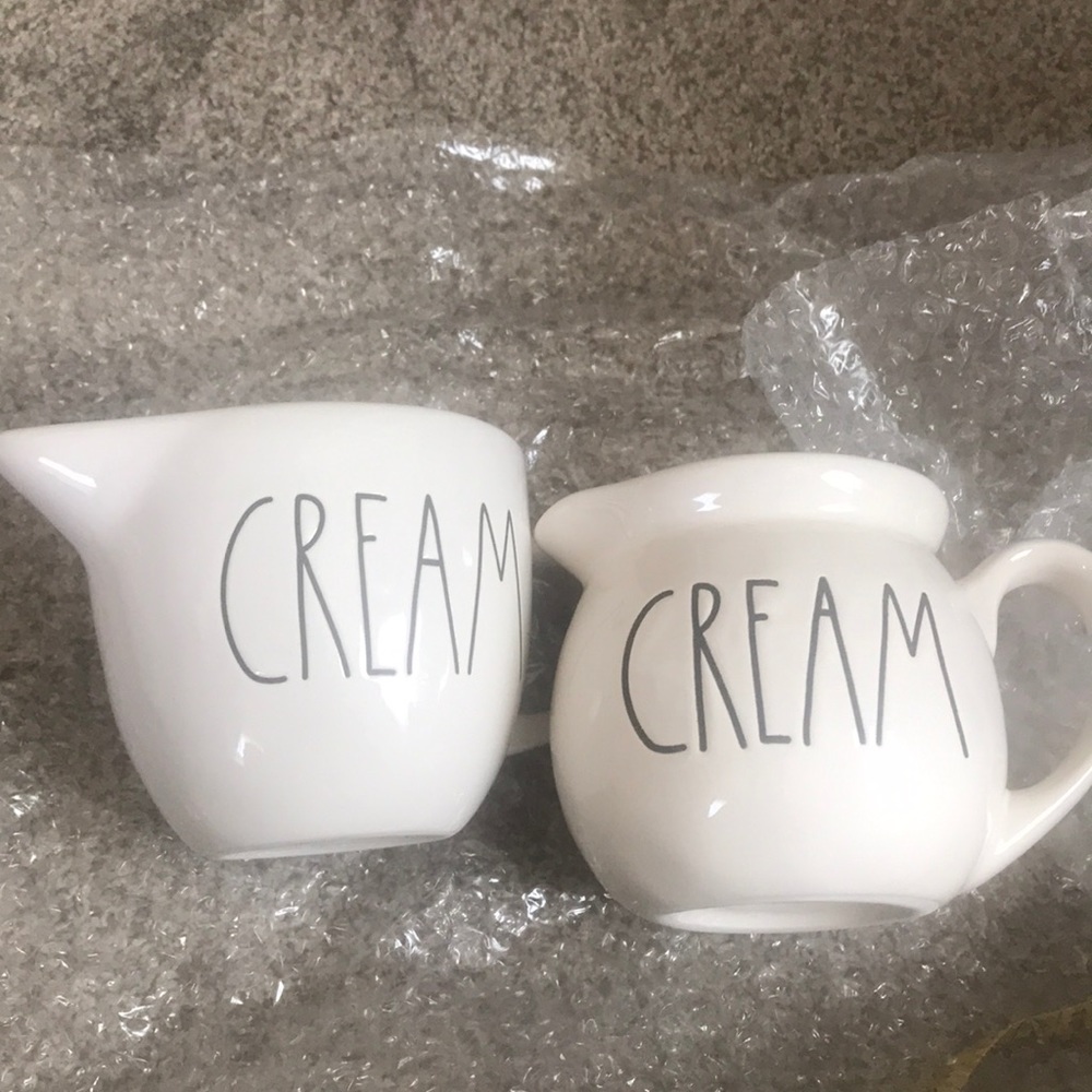Rae Dunn Cream pouring cups